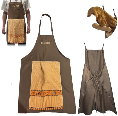 Funny Aprons for Men, Head Chef Prank Apron Hidden Surprise, Gag Gifts by Unknown