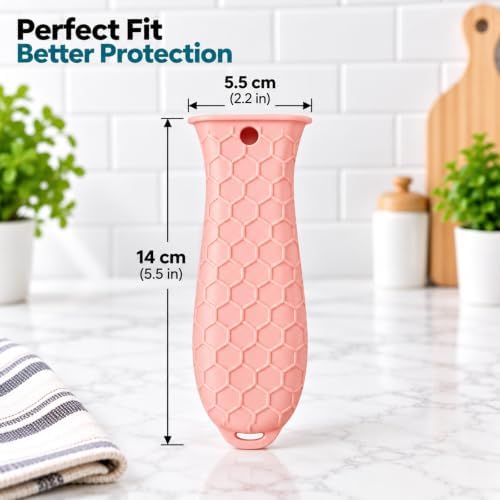 4 Pcs Cast Iron Handle Cover, Silicone Hot Handle Holder - Image 2
