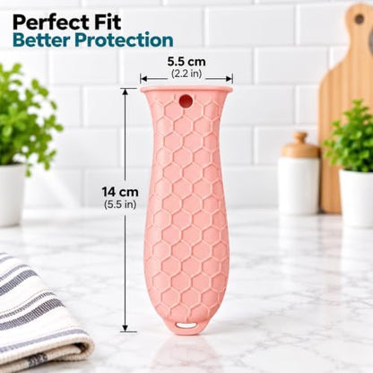 4 Pcs Cast Iron Handle Cover, Silicone Hot Handle Holder - Image 2