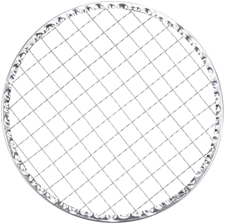 HARFINGTON 5pcs Round BBQ Grill Net 6.5" Dia Galvanized Iron Barbecue Mesh Mat by HARFINGTON