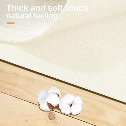 Wipeable Table Runner, Thick Farmhouse Dresser Runner, Rustic Indoor/Outdoor (36'', White)