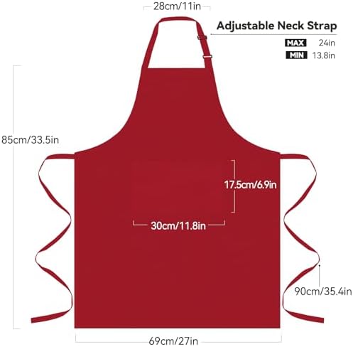NLUS 2 Pack Kitchen Aprons - Image 3