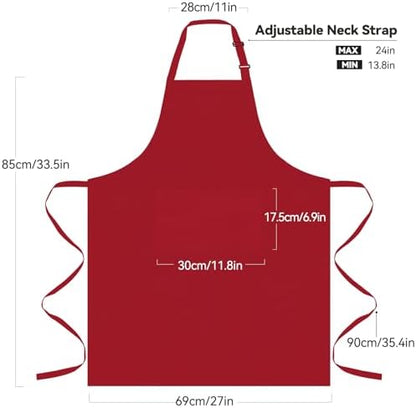 NLUS 2 Pack Kitchen Aprons - Image 3