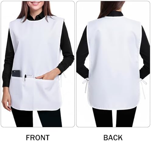 BOHARERS Smock Cobbler Apron for Women men-with Side Ties and 3 Pockets for - Image 2