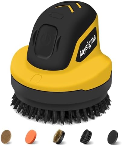 Electric Grill Brush for Outdoor Grill- 4 Replaceable Heads, 3000mAh IPX7 by Unknown