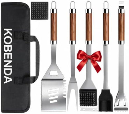 Grill Set, Grill Tools for Outdoor Grill Utensils Set BBQ Accessories by KOBENDA