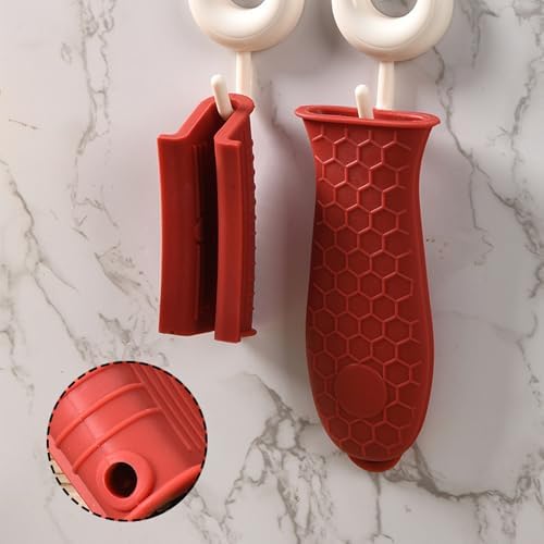 4 PackSilicone Cast Iron Skillet Handle Covers - Image 3
