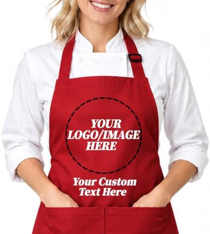 Custom Logo Apron, Personalized Name, Photo Aprons - Image 7