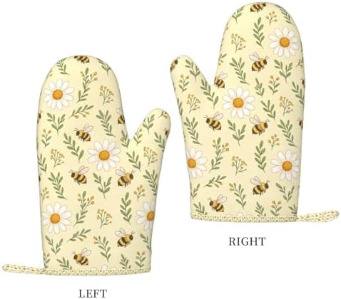 Dasiy & Bee 4 Pcs Heat Resistant Oven Mitts Pot Holders Gloves - Image 2