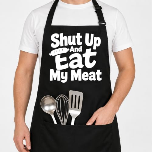 Funny BBQ Apron by Unknown