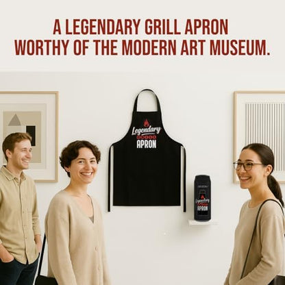 BEZON Funny Grill Apron for Men – Beer Can Style Packaging – Heavy-Duty - Image 5