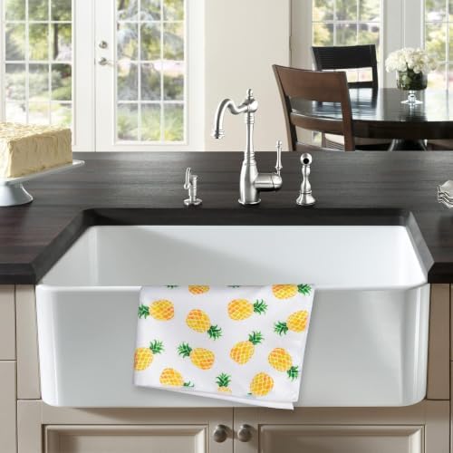R HORSE 5Pcs Pineapple Kitchen Dish Towel Set Fruit Theme Absorbent Drying - Image 2