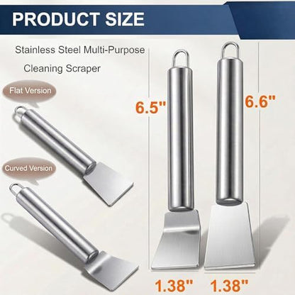 2PCS Stainless Steel Scrapers - Image 6