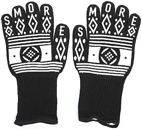 S'more BBQ Gloves Heat Resistant Fireproof Outdoor Grilling Gloves Silicone by Smore