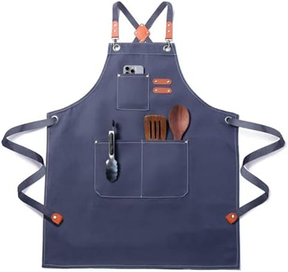 Chef Cotton Canvas Apron for Men Women by Unknown