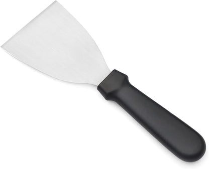 New Star Foodservice 38323 Plastic Handle Slant Edge Grill Scrapers, 4 by 8.5-Inch, Black