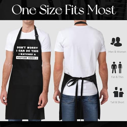 NLUS Funny Aprons for Men, Men’s Funny Apron for Chef Cooking Grilling BBQ - Image 5