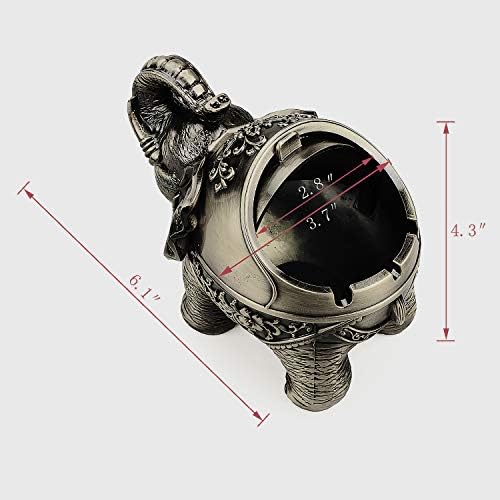 LAUYOO Metal Elephant Ashtray - Image 2