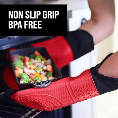 BPA-Free Soft Silicone Oven Mitts - Image 4