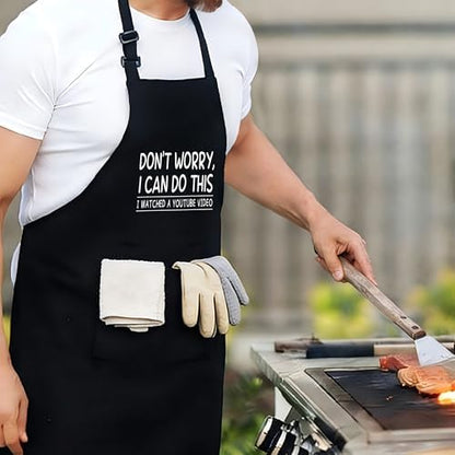 Funny Aprons For Men, Father's Fathers Day Kitchen Gifts For Dad Father Daddy - Image 3