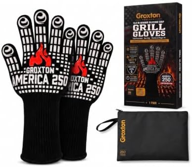 America 250 BBQ Grill & Oven Gloves, 1472°F Heat Resistant by Unknown