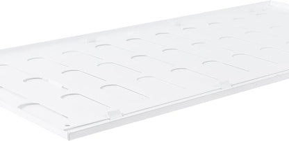 Vent Systems 16" x 8" Inch (Outer Dimensions) Metal Air Vent Grille - White Adjustable Register Vent Cover - Open/Close Air Supply Intake Wall Vent - Heating/Cooling Ceiling Grille for House, Garage
