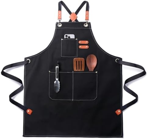 Chef Cotton Canvas Apron for Men Women by Unknown