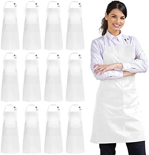 Syntus 12 Pack Apron with 2 Pockets Aprons by Syntus