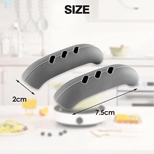 6 Pack Heat Resistant Silicone Pot Handle Covers - Image 7