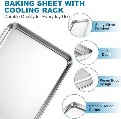 Herogo Large Baking Sheet with Wire Rack Set - Image 3