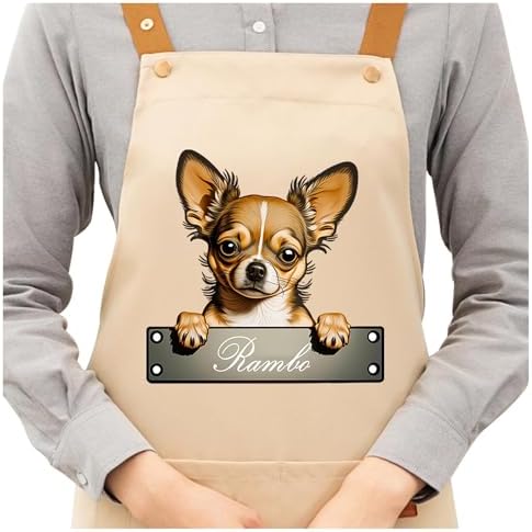DIY Custom Pet Name Art Dog Kitchen Apron - Image 6