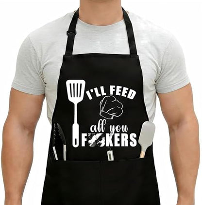 Funny Aprons For Men, Father's Fathers Day Kitchen Gifts For Dad Father Daddy by Unknown