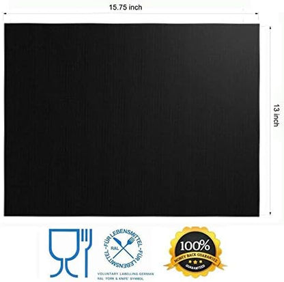 Grill Mat Set of 6+6-100% Non-Stick Reusable Mats - Image 4