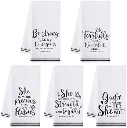 R HORSE Religious Christian Kitchen Dish Towel by RHORSE