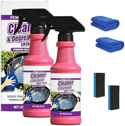 2026 Upgrade Fast Acting Heavy Duty Grill Degreaser Spray Set Multi Grill by Unknown