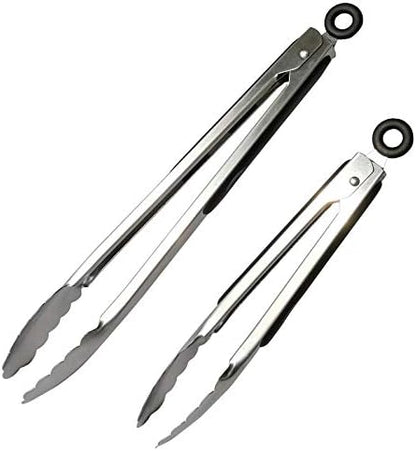 ALLTOP Metal Cooking Tongs, Stainless Steel Food Tong - Image 2