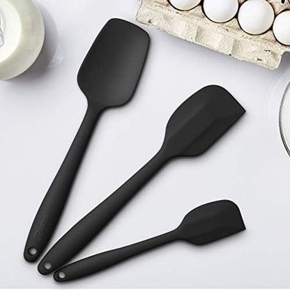 3-Piece Silicone Spatula Set, 600°F Heat Resistant - Image 4
