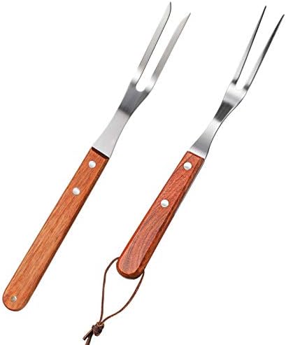 Honoson 2 Pcs Meat Forks Stainless Steel Carving BBQ Fork, 13 Inch, 10 Inch by Honoson