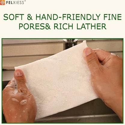 White Microfiber Scrubbing Pads, Non-Scratch - Image 6