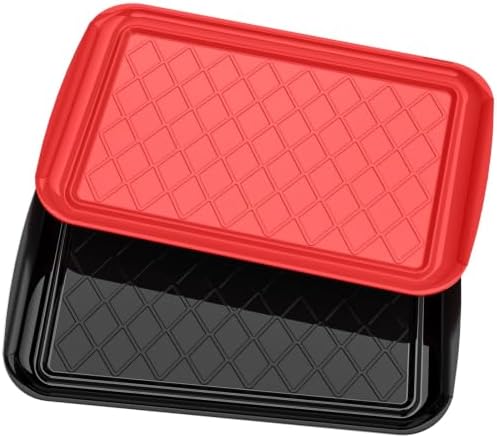 Grilling Prep & Serve Trays for Party Set of 2, Large BBQ Serving Platters by Unknown