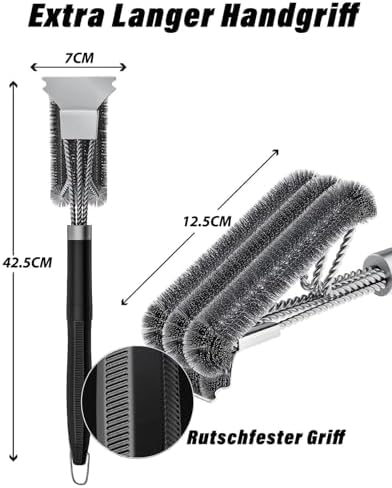 3 in 1 Barbecue Brush, Barbecue Cleaning Brush - Image 2