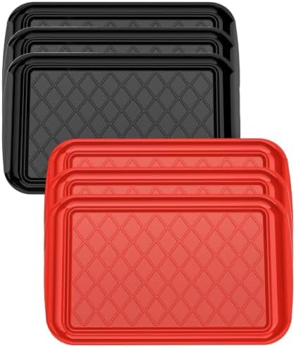 Grilling Prep & Serve Trays for Party Set of 6, Large BBQ Serving Platters by Unknown