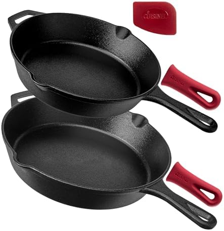 Cuisinel Cast Iron Skillets Set by Cuisinel