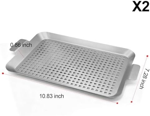 Grill Pan Set of 2, Grill Topper - Image 3