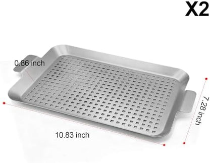 Grill Pan Set of 2, Grill Topper - Image 3