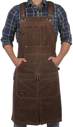 ecoZen 16oz Waxed Canvas Work Apron by HIGHQUALITYPRODUCTSATAGREATVALUE
