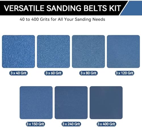 1x30 Inch Sanding Belts 21 Pcs 7 Grits Sizes Heavy Duty Belt Sander Zirconia - Image 3
