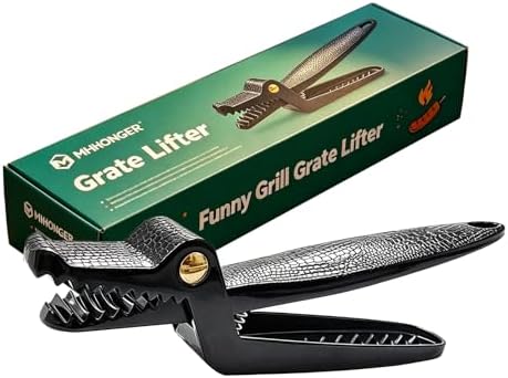 Grill Grate Lifter for Charcoal Grills, Gas Grills, Grilling Gifts for Men by M-HHONGER