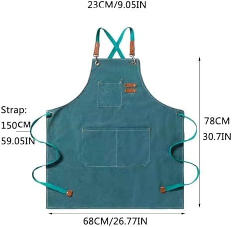 Aprons For Women Men With Pockets 2 Pcs, Kitchen Waterproof Hair Stylist Linen - Image 2