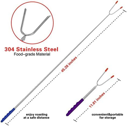 Briout Marshmallow Roasting Sticks 12 Colors Extra Long 45'' Stainless - Image 3